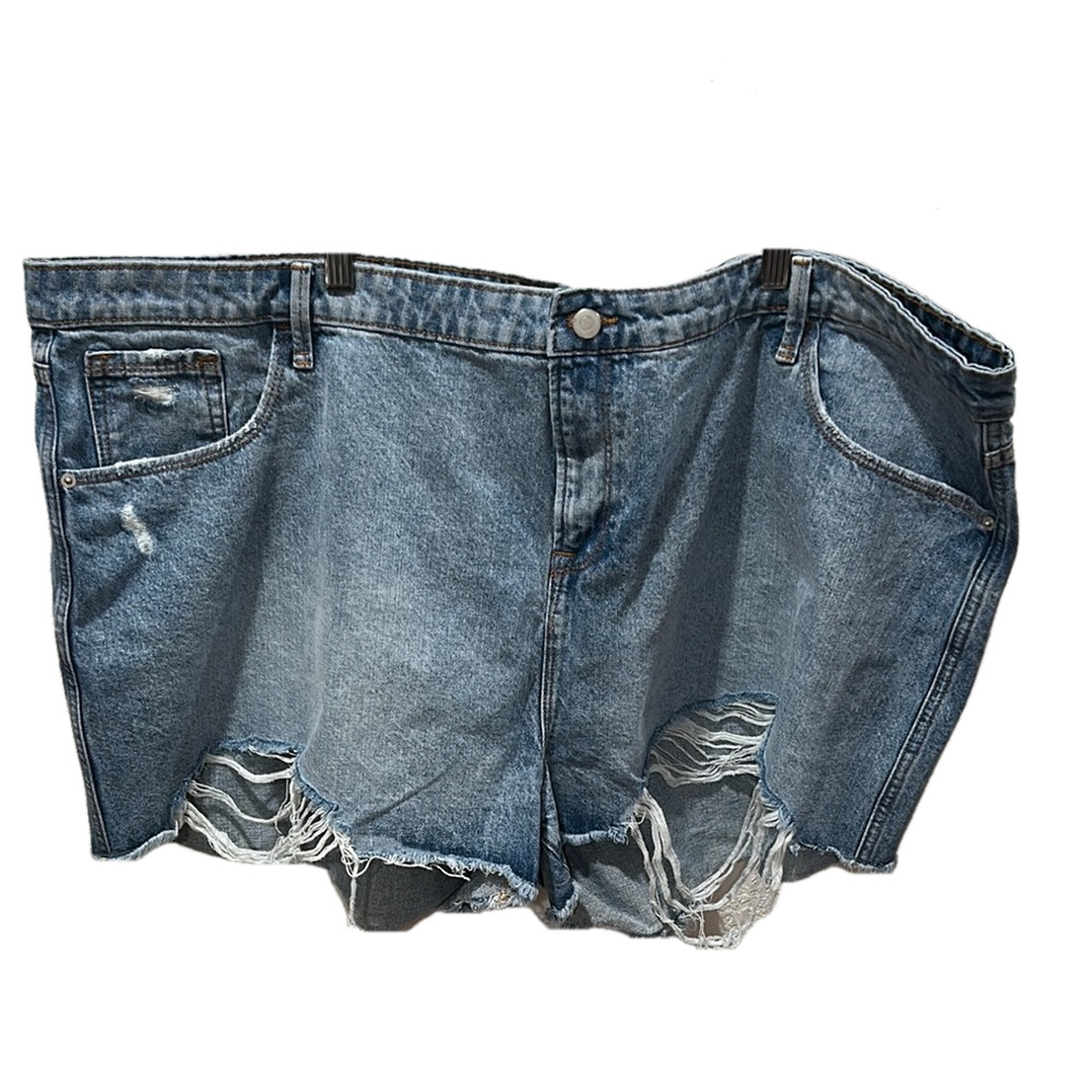 The Drop Distressed Blue Denim Shorts size 38 NWT